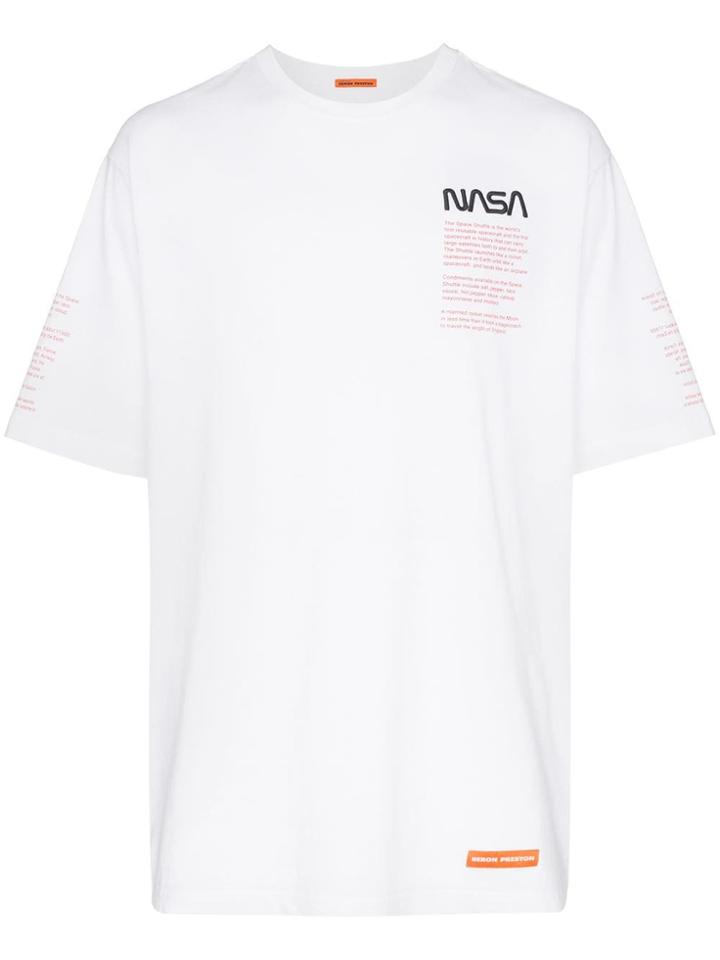 Heron Preston Nasa Facts Print T-shirt - White