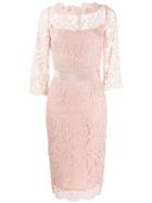 Goat Venus Lace Fitted Dress - Pink