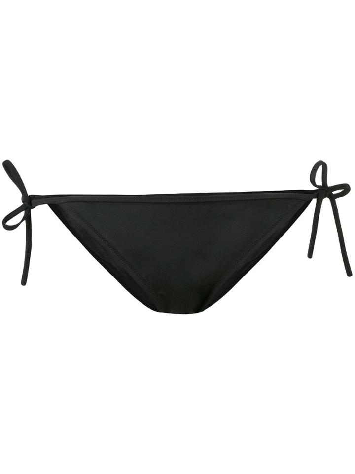 Calvin Klein - Tied Bikini Briefs - Women - Polyamide/polyester/spandex/elastane - M, Black, Polyamide/polyester/spandex/elastane