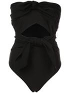 Alix Strapless Bow Top - Black