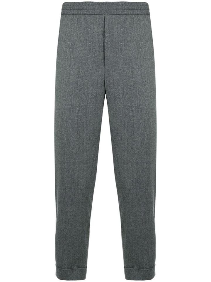 Ami Alexandre Mattiussi Elasticized Waist Trousers - Grey