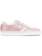 Converse Pro Leather Glittered Sneakers - Pink & Purple