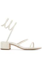 René Caovilla Cleo Strass 40 Sandals - White