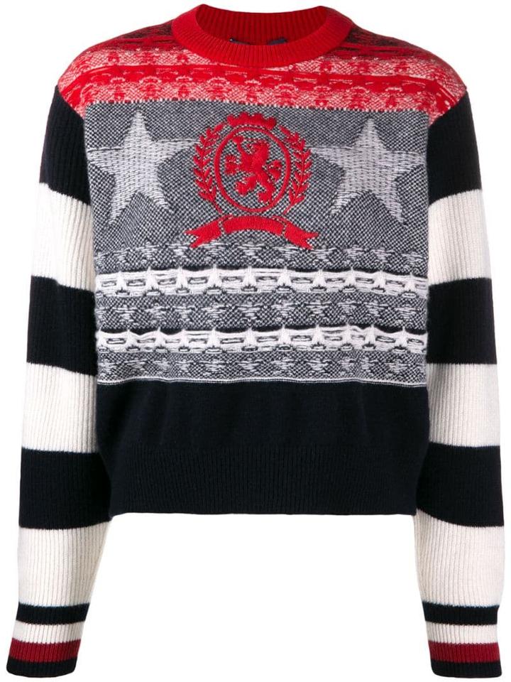 Tommy Hilfiger Intarsia-knit Jumper - Black