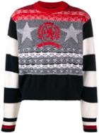 Tommy Hilfiger Intarsia-knit Jumper - Black