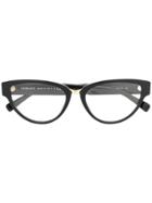 Versace Eyewear Cat Eye Glasses - Black