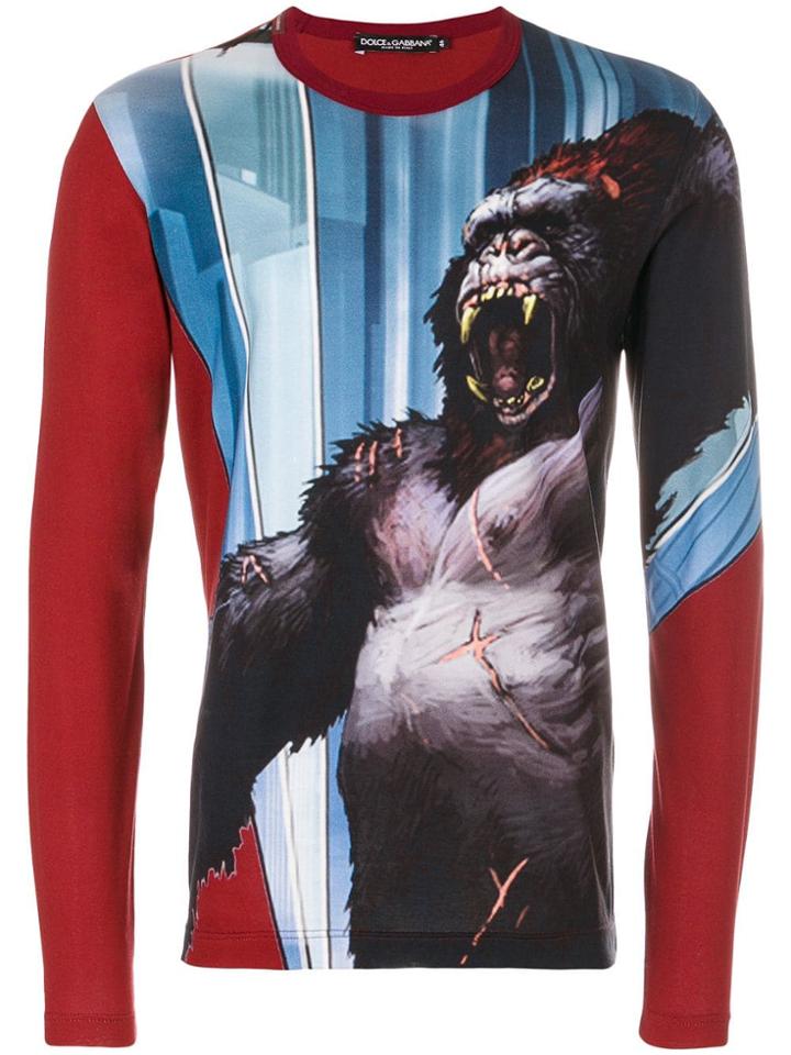 Dolce & Gabbana King Kong Print Top - Red