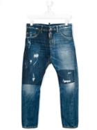 Dsquared2 Kids Distressed Jeans, Boy's, Size: 14 Yrs, Blue