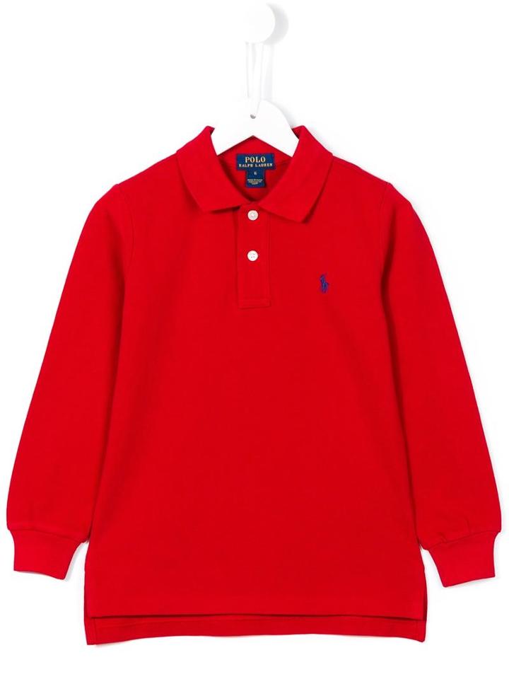 Ralph Lauren Kids Long Sleeve Polo Shirt, Boy's, Size: 6 Yrs, Red