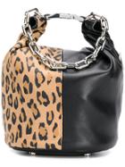 Alexander Wang Attica Leopard Print Tote - Black