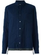 Sacai Padded Shirt Jacket, Men's, Size: 1, Blue, Cotton/polyester