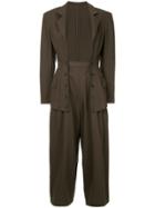 Yohji Yamamoto Vintage Open Buttoned Suit - Brown