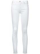 7 For All Mankind Embellished Skinny Jeans - White