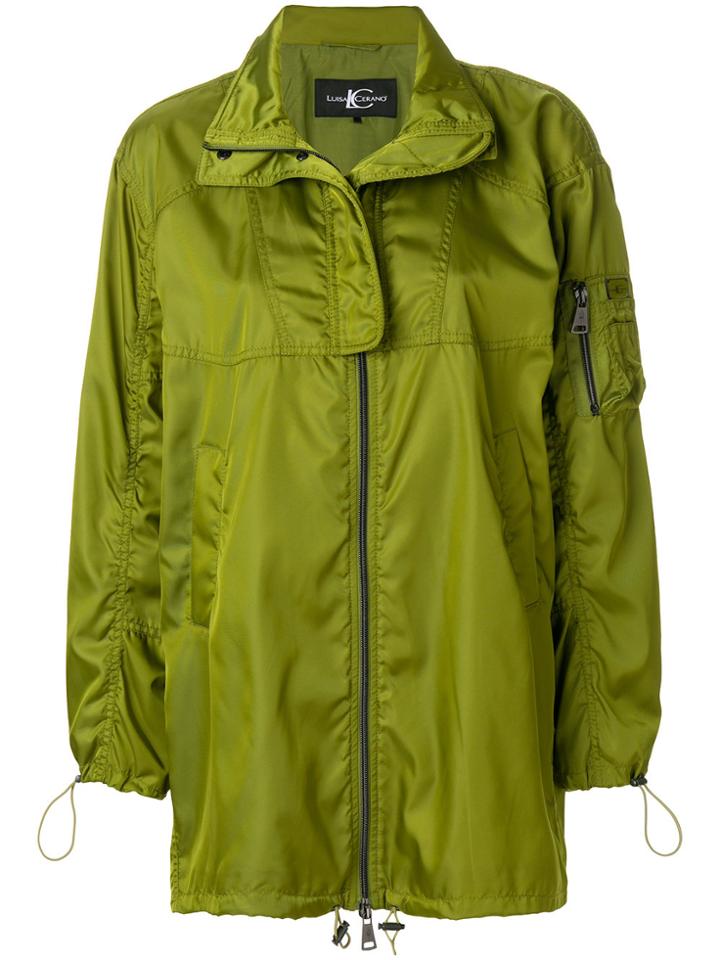 Luisa Cerano Zip Up Jacket - Green