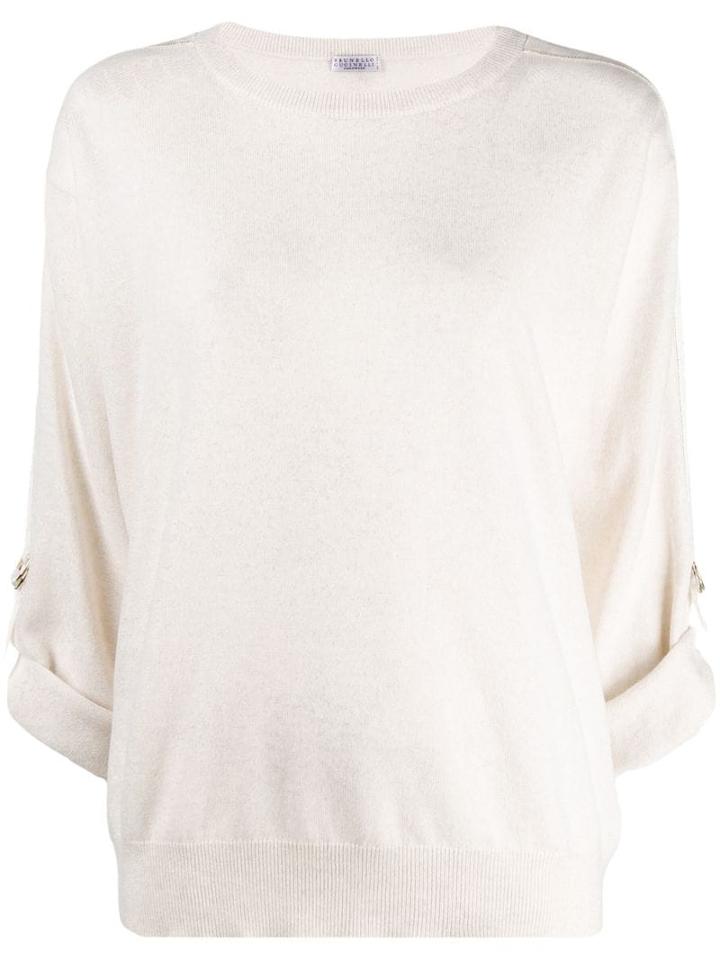 Brunello Cucinelli Oversized Slouchy Sweater - Neutrals