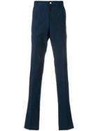 Thom Browne Unconstructed Chino In Salt Shrink Cotton - Blue