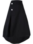 Marni Flared Midi Skirt, Women's, Size: 38, Black, Cotton