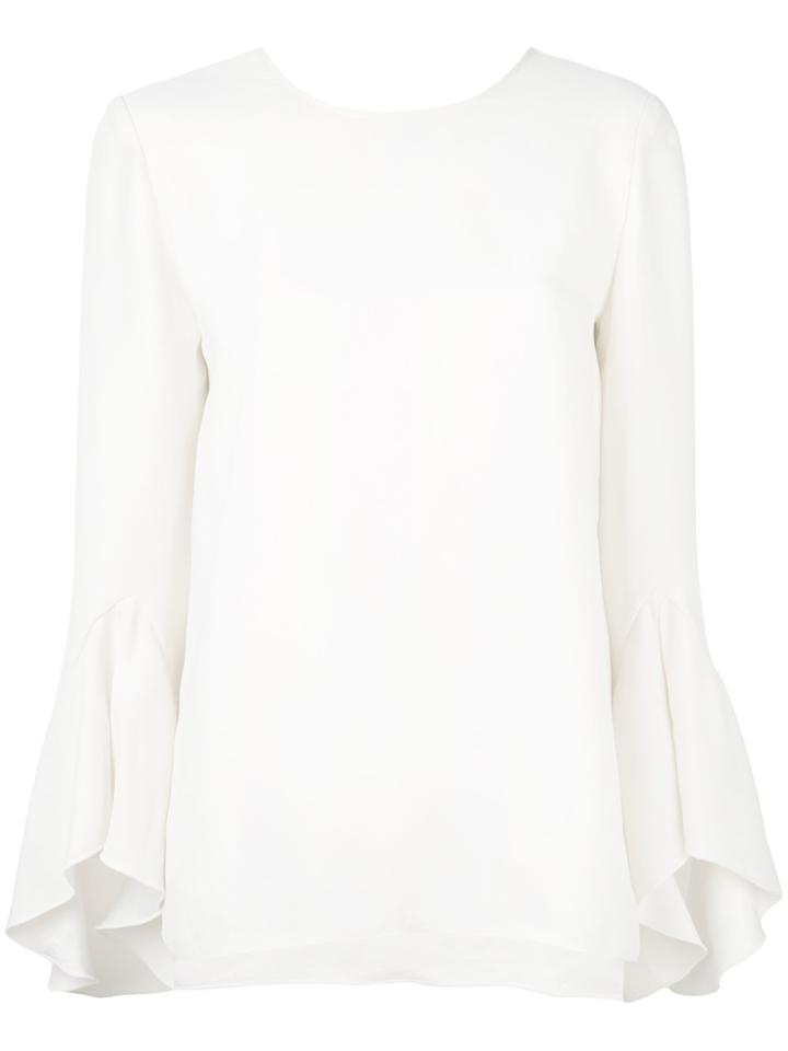 Iro Draped Sleeves Blouse - White
