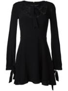 For Love And Lemons Lace Detail Dress, Women's, Size: Large, Black, Nylon/polyester/spandex/elastane/viscose