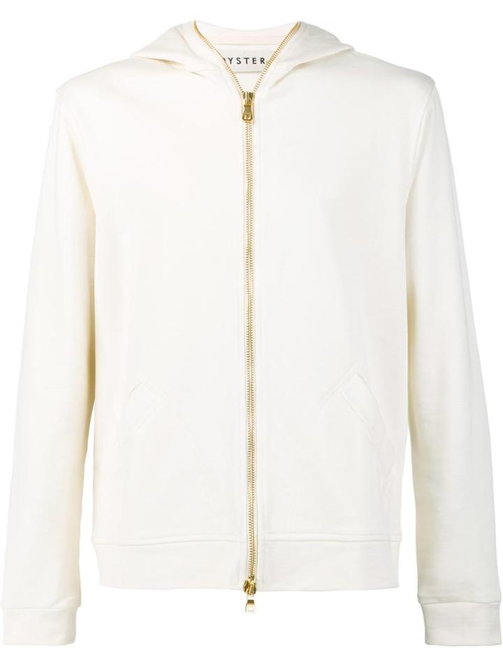 Oyster Holdings 'narita' Zipped Hoodie, Men's, Size: Large, Nude/neutrals, Cotton