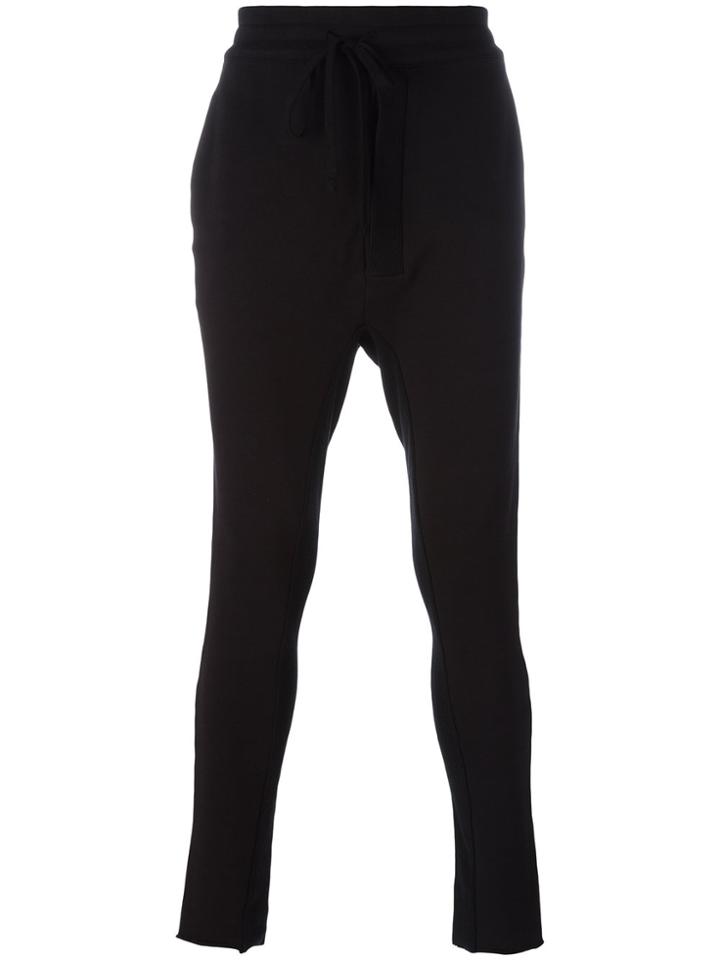 Thom Krom Casual Drop-crotch Trousers - Black