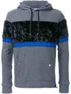 Education From Youngmachines Striped Texture Hoodie, Men's, Size: 1, Grey, Cotton
