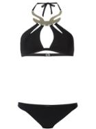 Moeva Sharon Halter Bikini, Women's, Size: M, Black, Polyamide/spandex/elastane