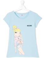 Moschino Kids Girl Print T-shirt - Blue
