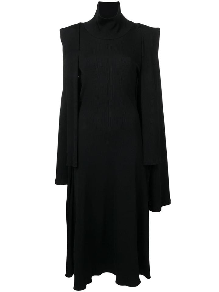 Christopher Kane Octopus Ribbed Dress - Black