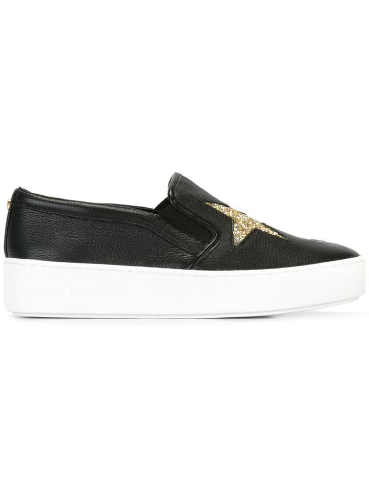 Michael Michael Kors Pia Slip-on Star Sneakers - Black