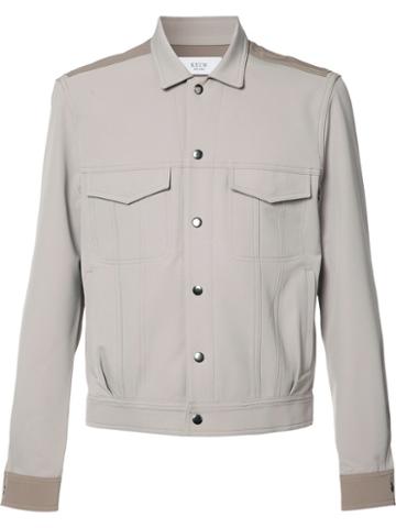 Keum Buttoned Lightweight Jacket, Men's, Size: Small, Nude/neutrals, Polyester/polyurethane