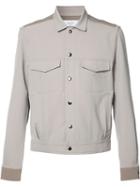 Keum Buttoned Lightweight Jacket, Men's, Size: Small, Nude/neutrals, Polyester/polyurethane