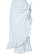 Vivetta Camoscio Skirt, Women's, Size: 36, Blue, Cotton