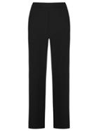 Andrea Marques Straight Leg Trousers, Women's, Size: 42, Black, Acetate/viscose