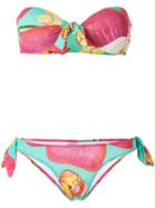 Isolda - Floral Print Bikini Set - Women - Polyamide/spandex/elastane - 38, Women's, Blue, Polyamide/spandex/elastane