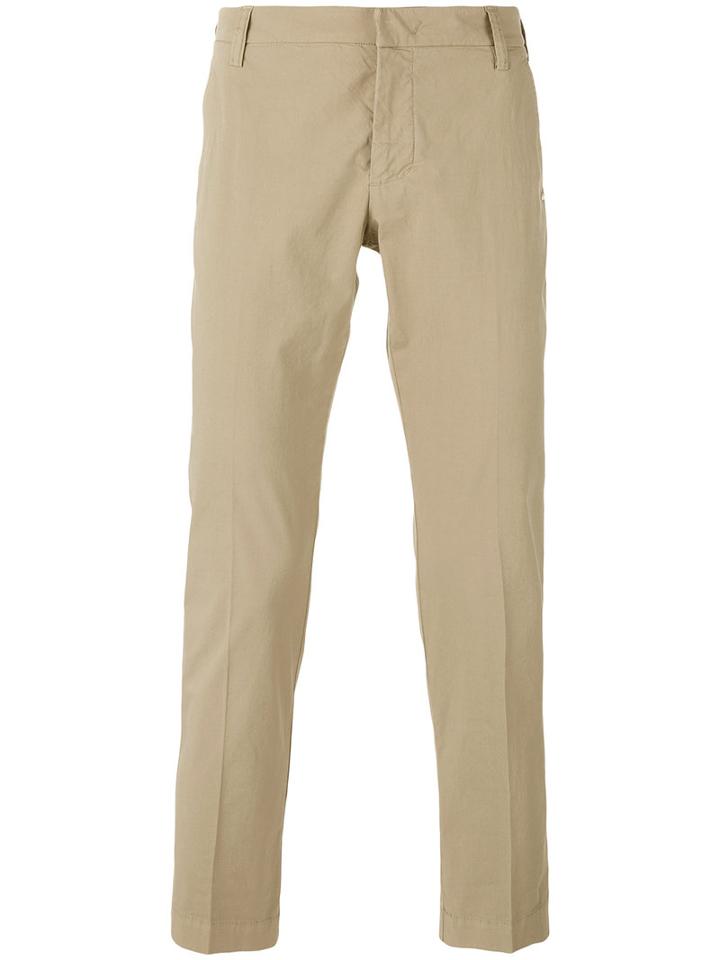 Entre Amis Slim Fit Trousers, Men's, Size: 33, Nude/neutrals, Cotton/spandex/elastane