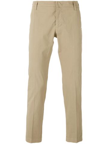 Entre Amis Slim Fit Trousers, Men's, Size: 33, Nude/neutrals, Cotton/spandex/elastane