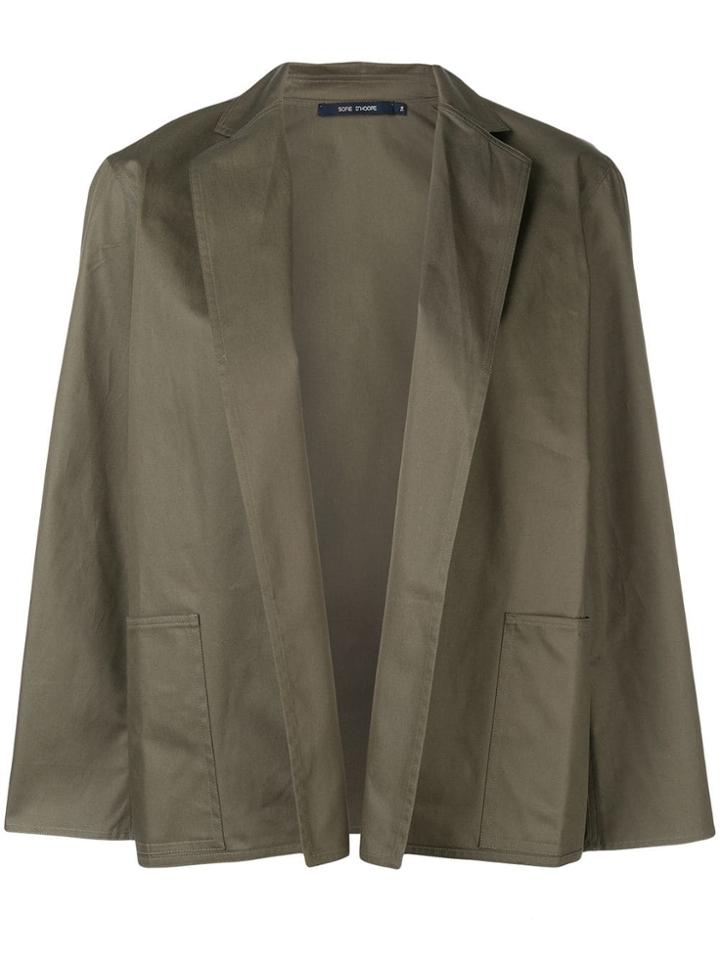Sofie D'hoore Open Front Blazer - Green