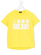 Diesel Kids - Good Vibes Print T-shirt - Kids - Cotton - 12 Yrs, Girl's, Yellow/orange