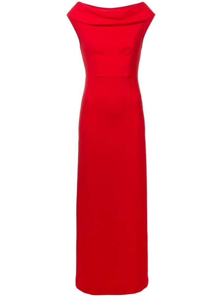 P.a.r.o.s.h. Boat Neck Gown - Red
