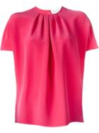 Gianluca Capannolo Batwing Pleated Front Blouse