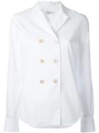 Boglioli Double Breasted Shirt, Women's, Size: 42, White, Cotton