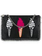 Stella Mccartney - Falabella Ice Cream Clutch - Women - Polyester/metal - One Size, Black, Polyester/metal