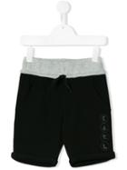 Karl Lagerfeld Kids - Contrast Waistband Track Shorts - Kids - Cotton/polyester - 12 Yrs, Black