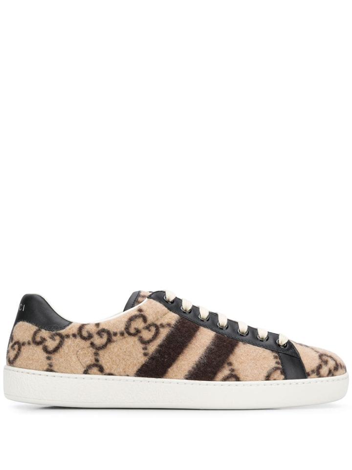 Gucci Ace Gg Sneakers - Neutrals