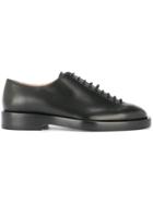 Jil Sander Lace Up Leather Shoes - Black