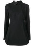 Prada Vintage Contrast Stitching Detailed Shirt - Black