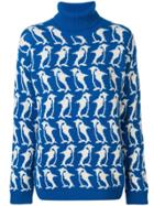 Moncler Grenoble Penguin Turtleneck Sweater - Blue