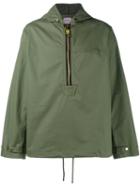 Palm Angels Hooded Anorak, Men's, Size: Large, Green, Cotton