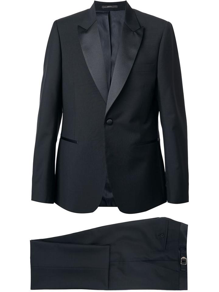 Paul Smith London Two Piece Suit, Men's, Size: 52, Black, Mohair/wool